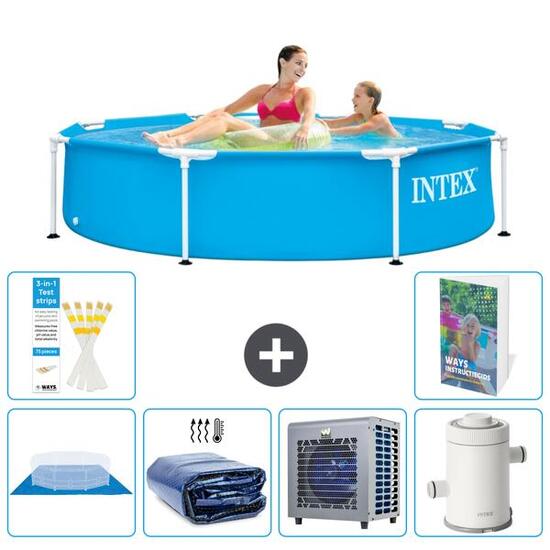 Piscine Tubulaire Ronde - 244x51 cm - 7-pièces S104