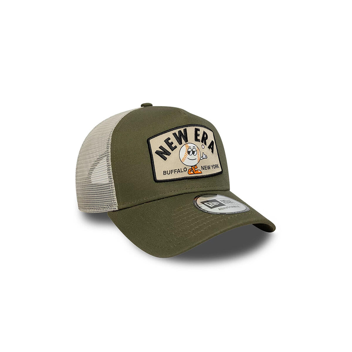 New Era 9FORTY Trucker Cap Summer Patch grün/natur weiß 3/5