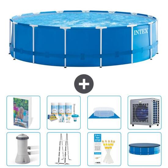 INTEX Piscina con estructura Redonda - 457x122 cm - 9-piezas S612
