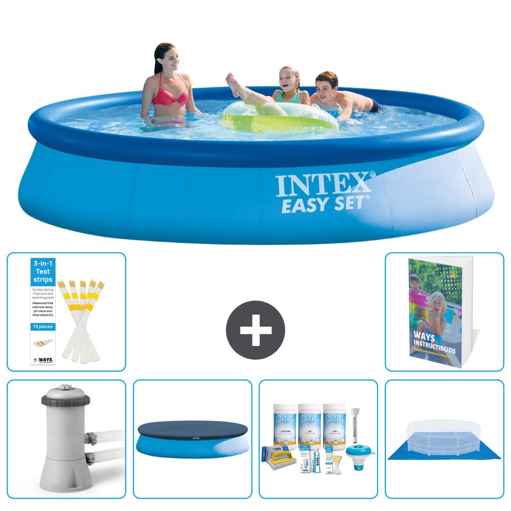 Easy Set Pool Rund - 396x84 cm - 7-teilig  S251 1/7