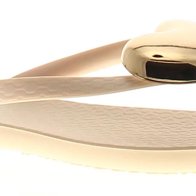 Ipanema Womens Flip Flops Maxi Fashion Slip On beige gold UK Size 5