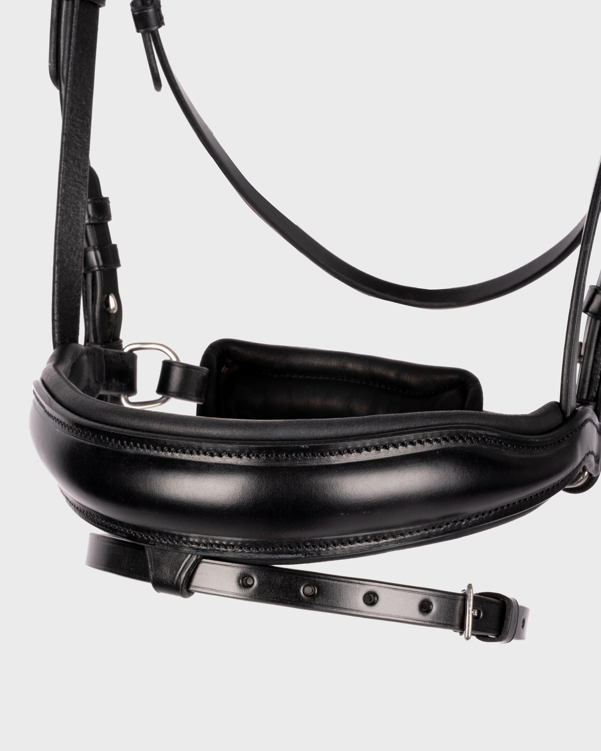 Anatomische Trense Stanford schwarz/silber 3/6