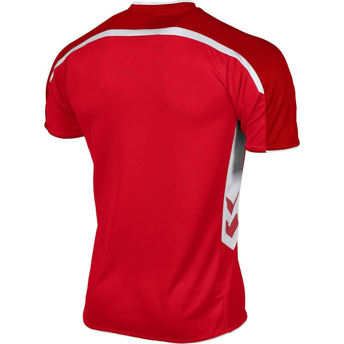 Hummel Preston Trikot Kurzarm Herren - Rot / Weiß 4/5