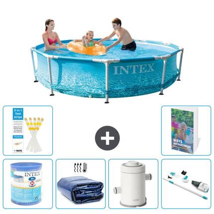INTEX Basen ze stelażem Okrągły - 305x76 cm - 7-częściowy S120