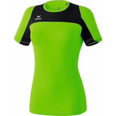 Erima race line running t-shirt dames - zwart / green gecko
