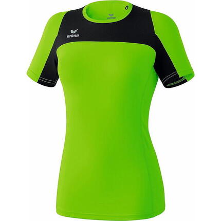 Erima Race Line T-shirt running femmes - Jaune néon / Noir