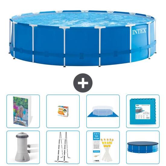 INTEX Piscina con estructura Redonda - 457x122 cm - 9-piezas S570