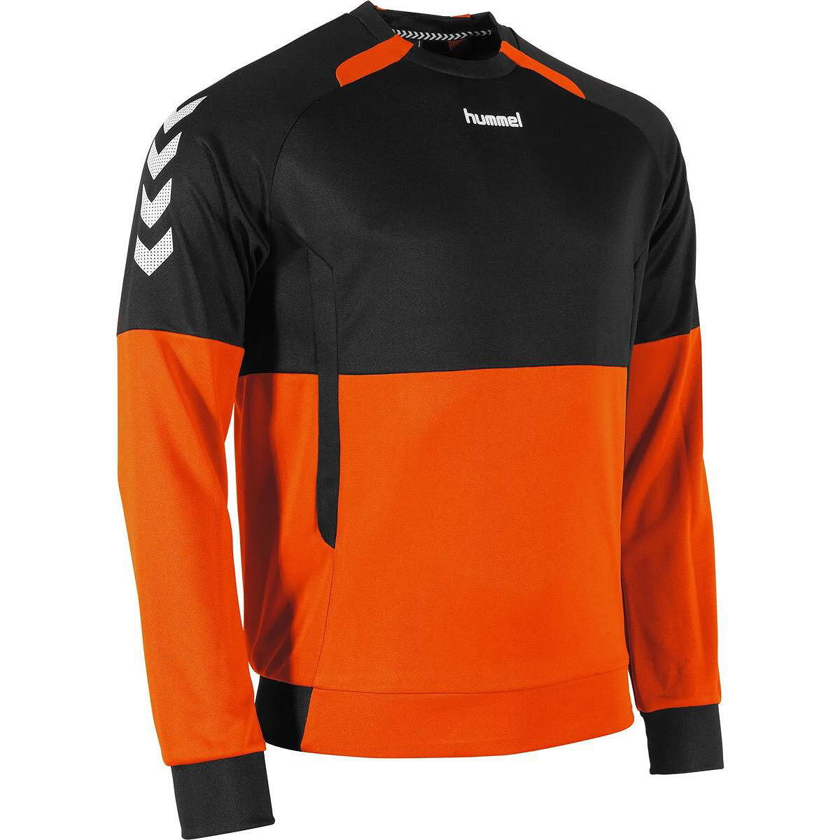 Hummel Authentic Top Col Rond Enfants - Orange / Noir 3/5