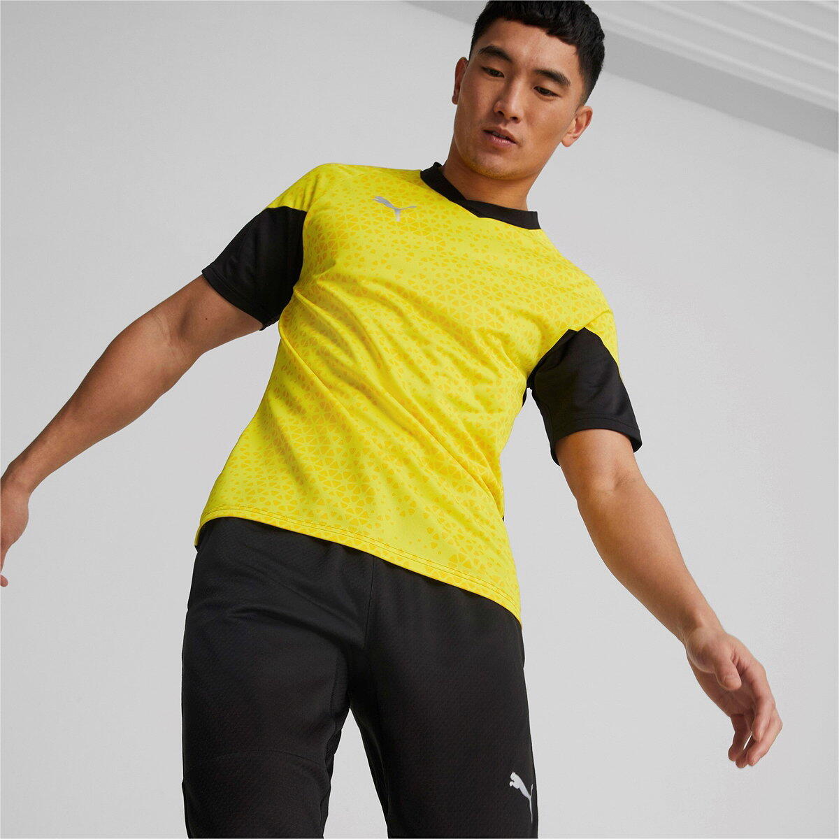 Puma Team Cup T-shirt Homme - Jaune / Noir 4/5