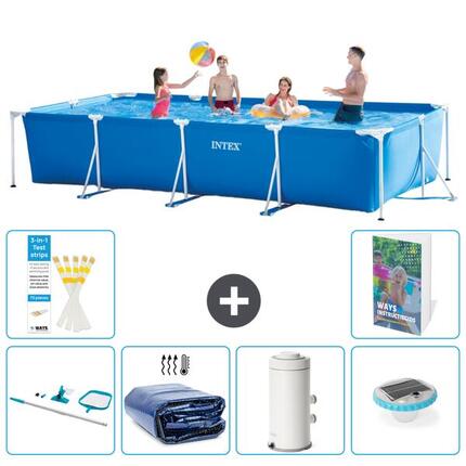 INTEX Piscina con estructura Rectangular - 450x220x84 cm - 7-piezas S131
