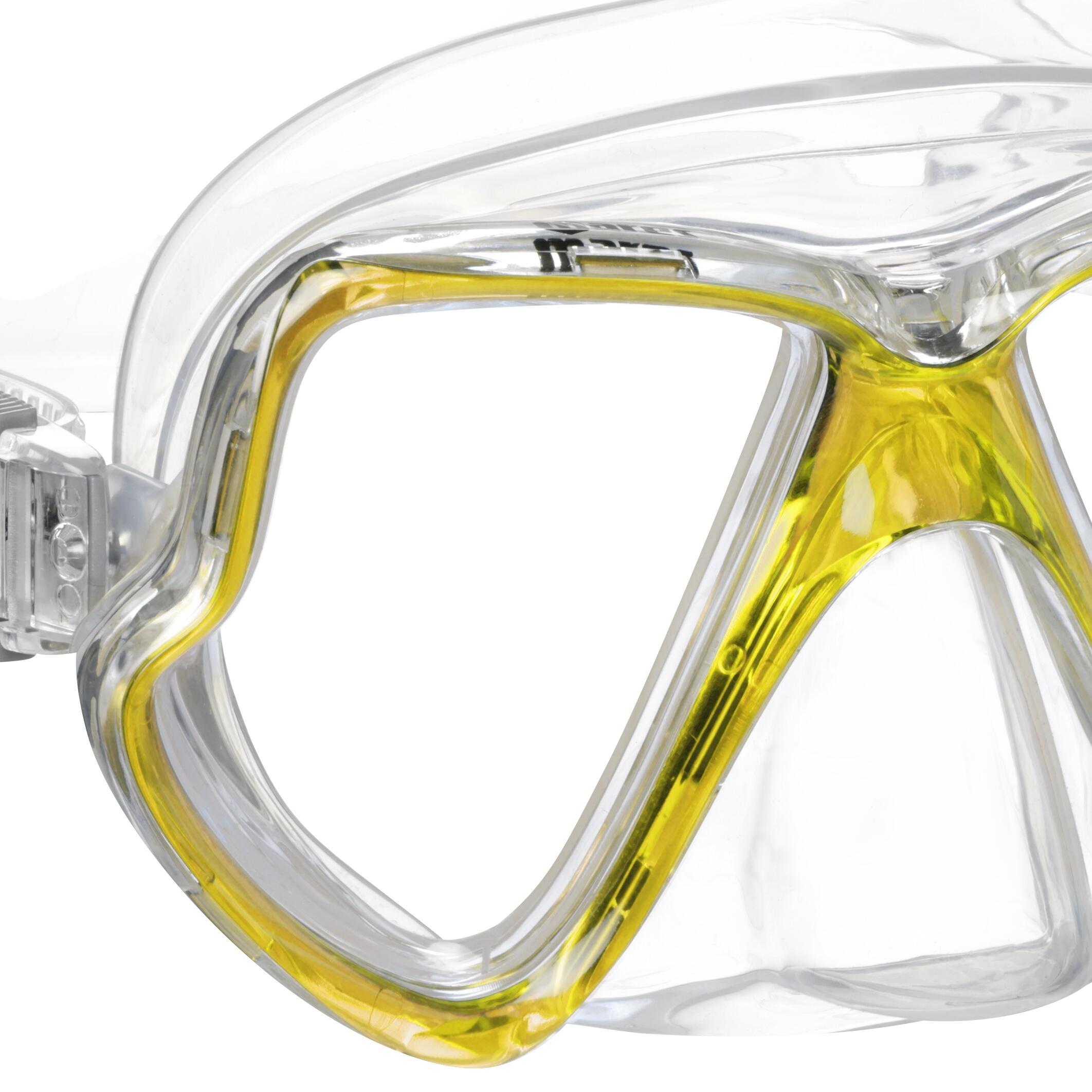 Máscara Snorkel Doble Cristal Wahoo Silicona Low Profile Hebillas Rápidas 2/5