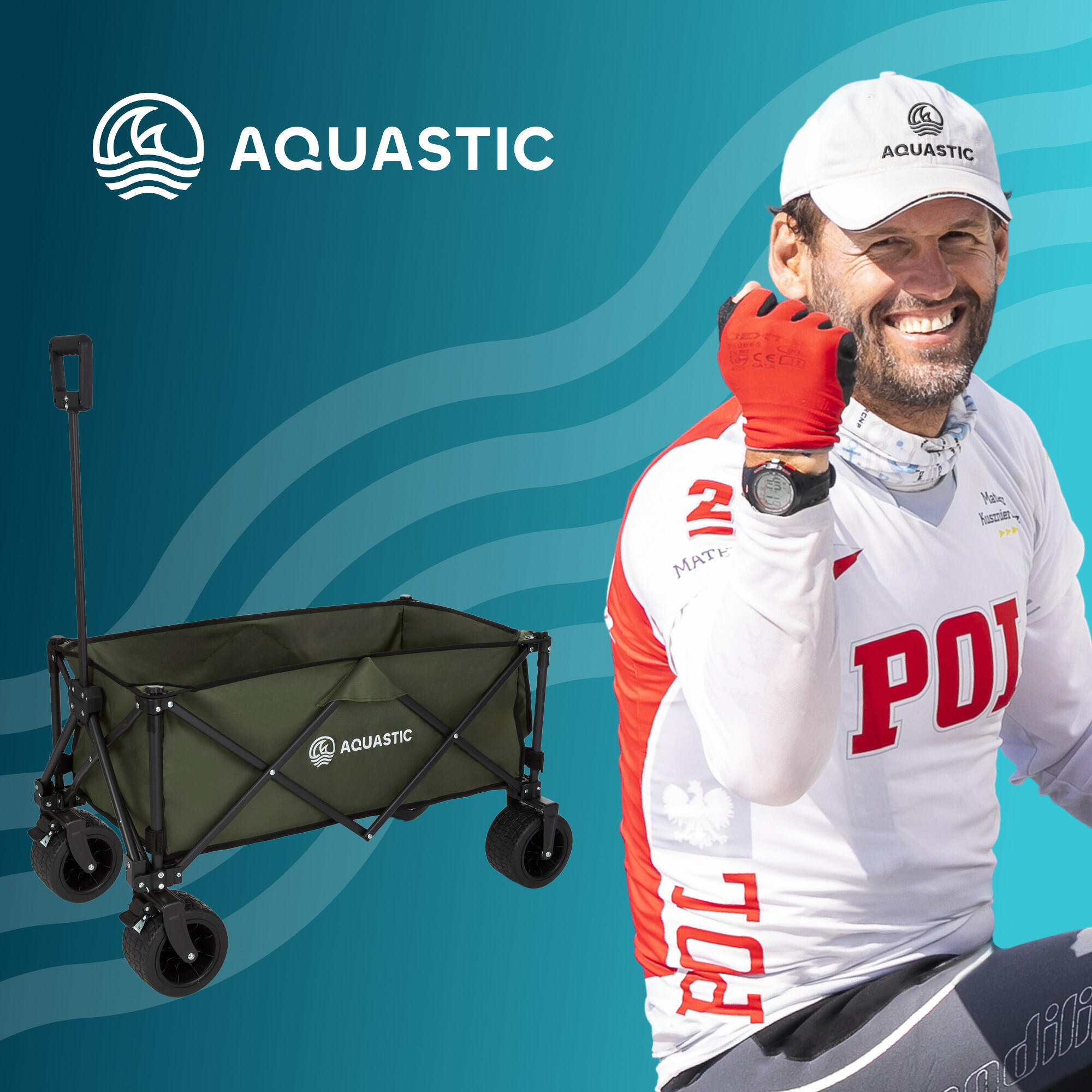 Chariot de transport pliant AQUASTIC Caro 3/7
