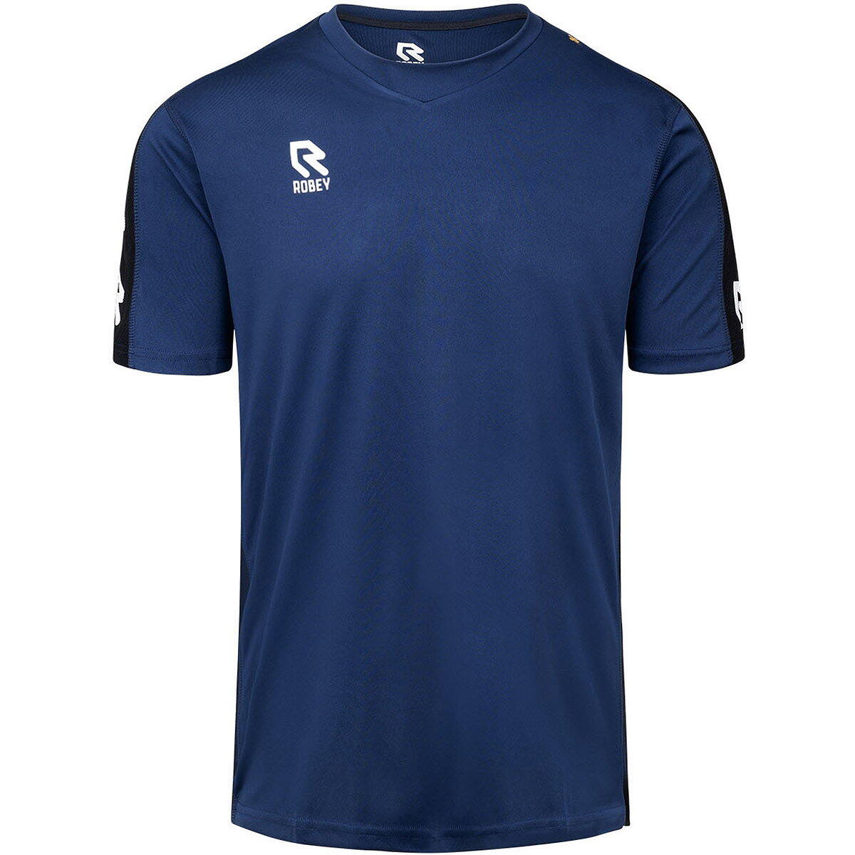 Shirt - teamsport - kinderen - performance, ademend, v-hals - marine/zwart 2/5