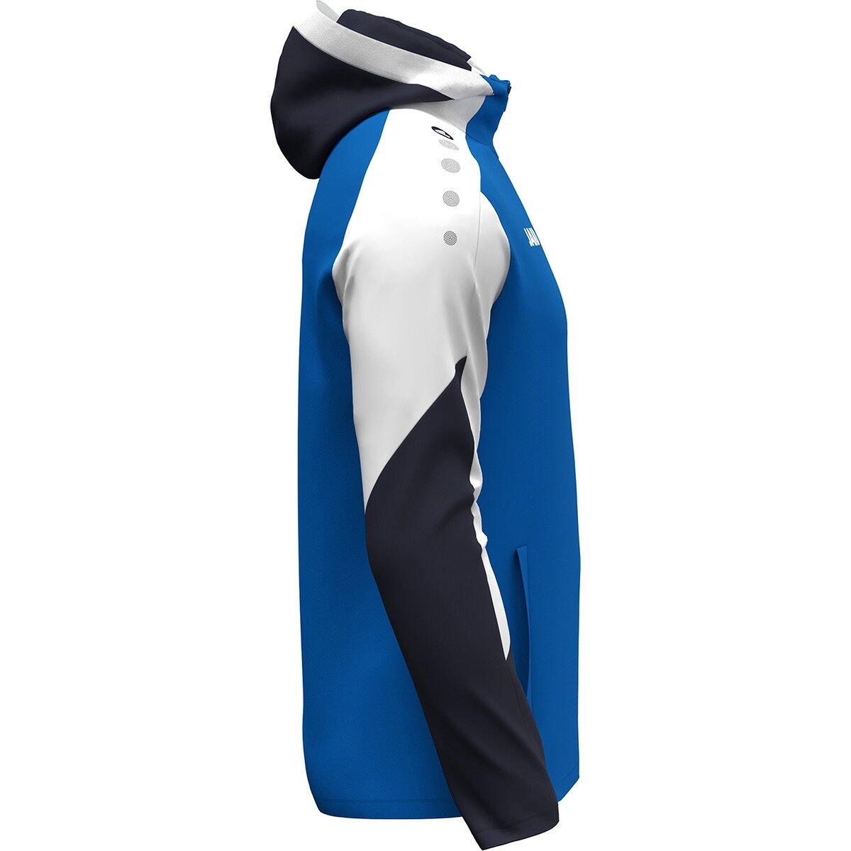 Jako Dynamic Herenjas Met Capuchon - Royal / Wit / Marine. 4/4