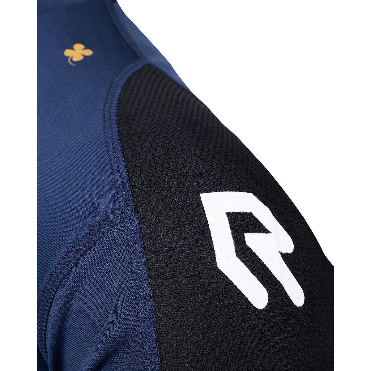 Shirt - teamsport - kinderen - performance, ademend, v-hals - marine/zwart 4/5