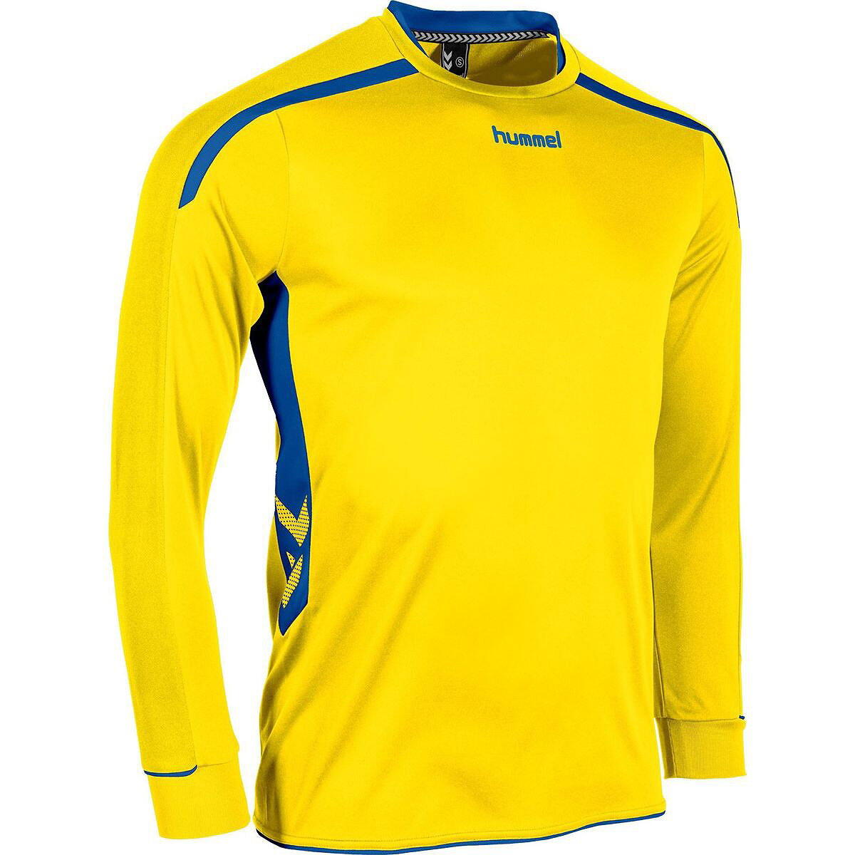 Hummel Preston Langarm-Trikot Herren - Gelb / Royal 3/5