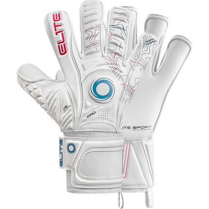 Gants de gardien Elite Sport Pulsar - Blanc / Bleu / Rouge - Taille 6