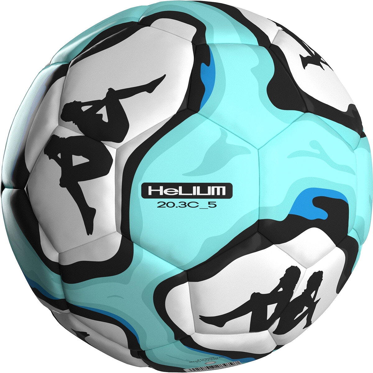 Kappa Helium 20.3C Ballon Match-Entraînement Blanc - Bleu clair 1/1