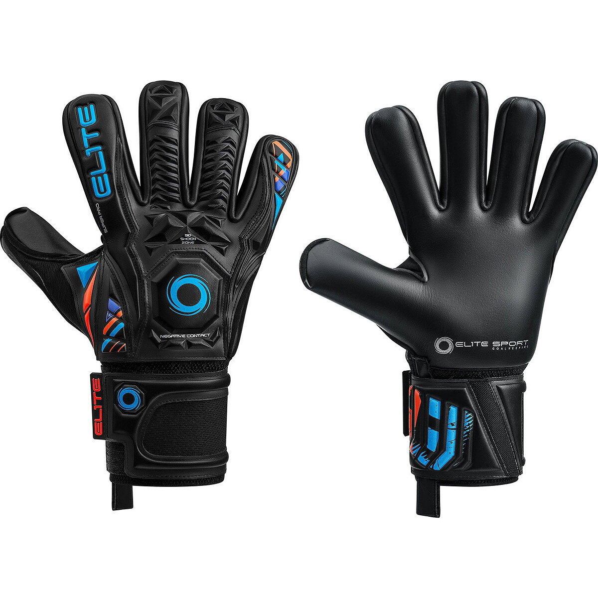 Elite Sport Supreme Torwarthandschuhe - Schwarz/Blau 3/3