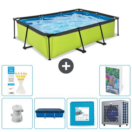 EXIT TOYS Basen Prostokątny - 300x200x65 cm - 7-częściowy S290