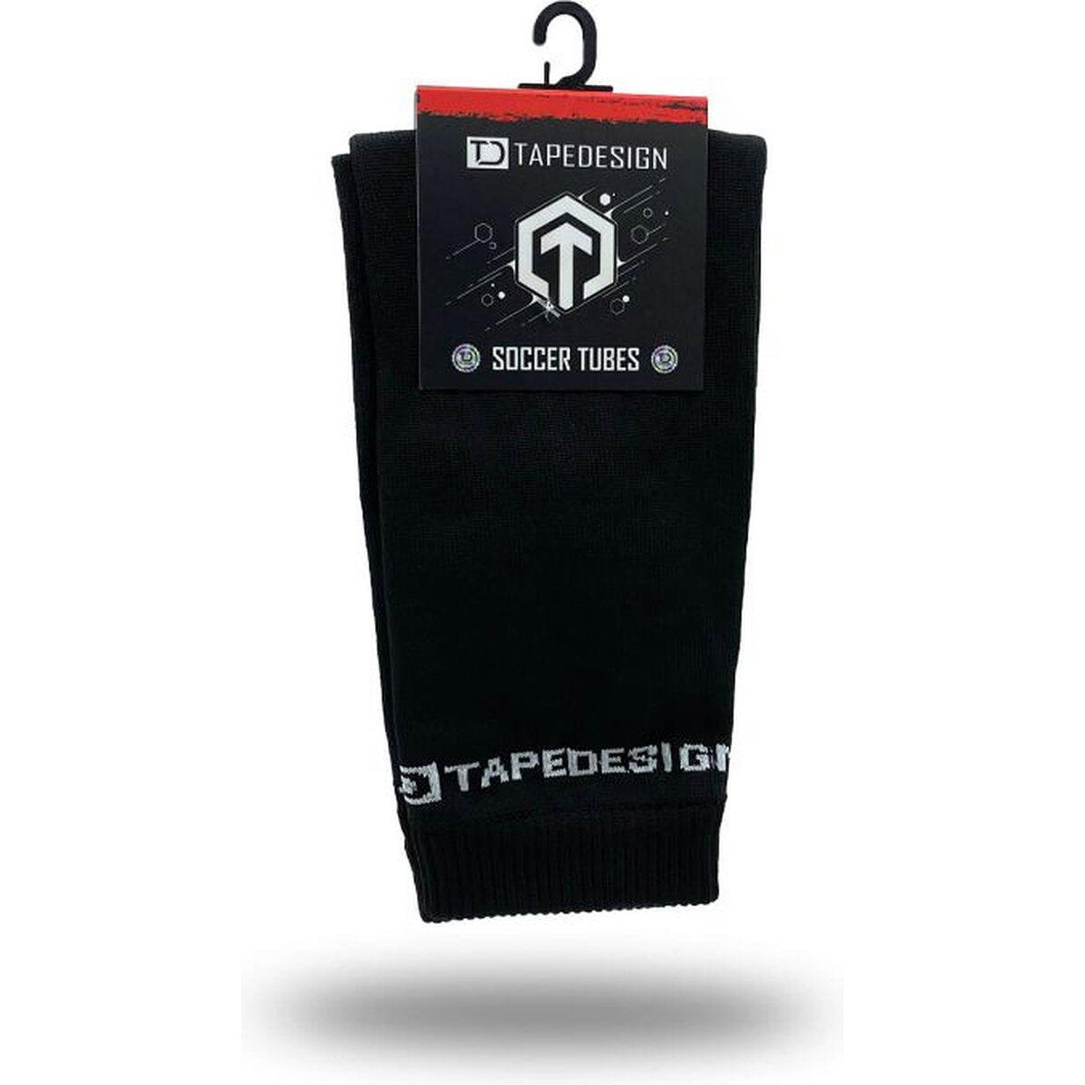 Tapedesign Tubes Chaussettes de Football Sans Pied - Noir, ONE SIZE 2/2