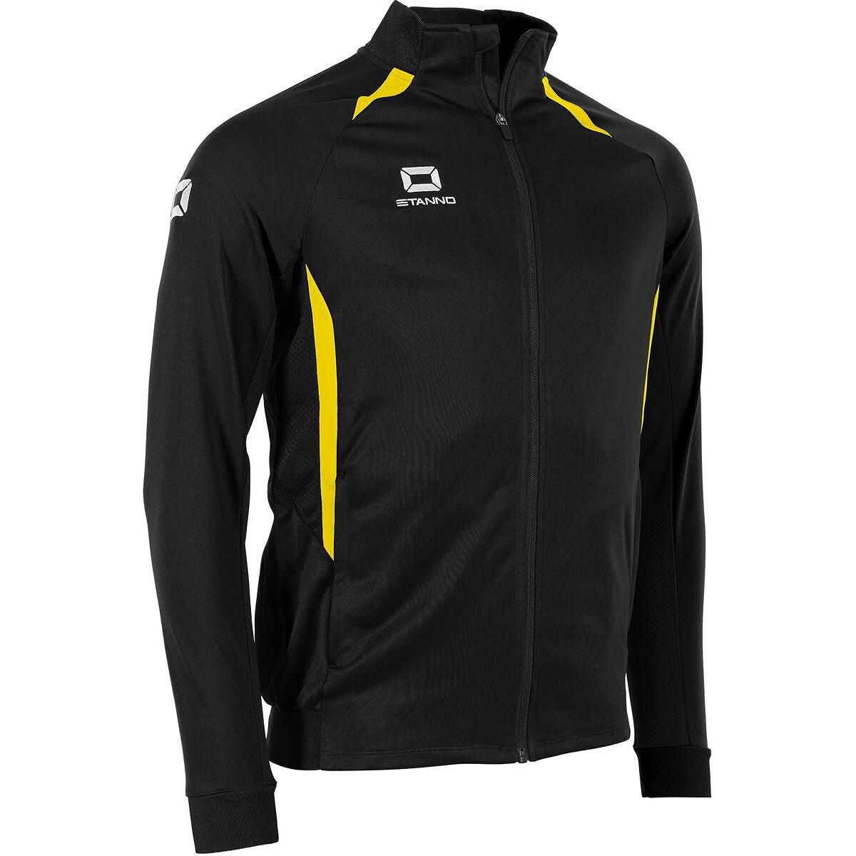 Stanno Stadio Top Full Zip Enfants - Noir / Jaune 3/5
