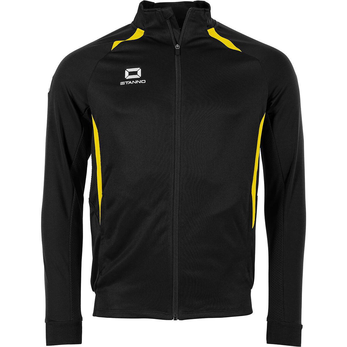 Stanno Stadio Top Full Zip Enfants - Noir / Jaune 2/5