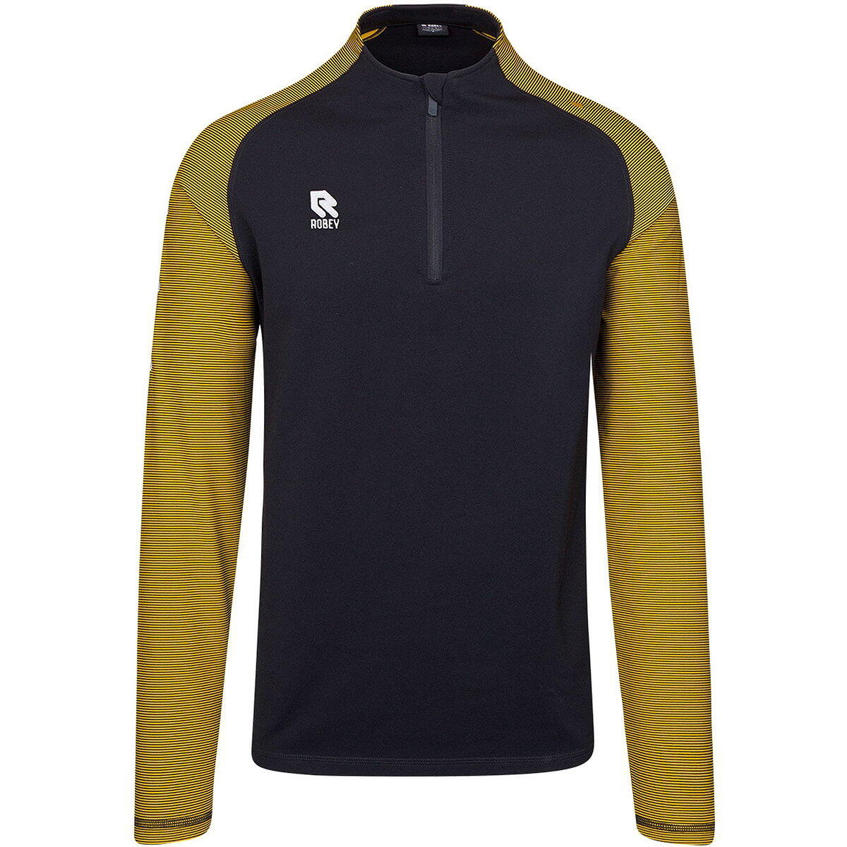 Robey Performance Ziptop Hommes - Noir / Jaune 2/5