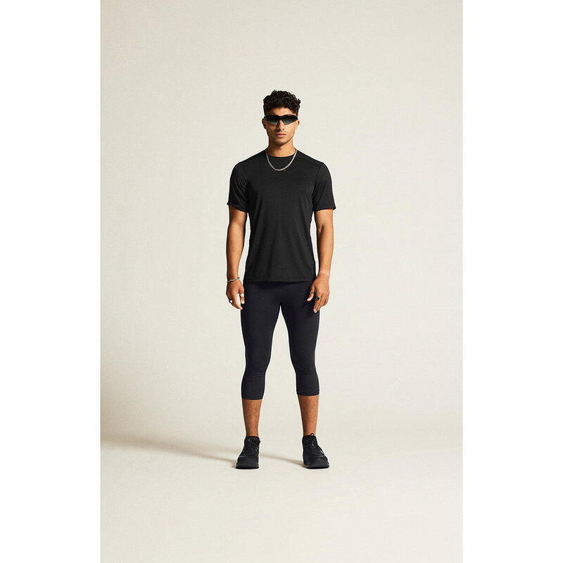 Tricou crossfit 1914792999000black cu mânecă scurtă negru bărbătesc