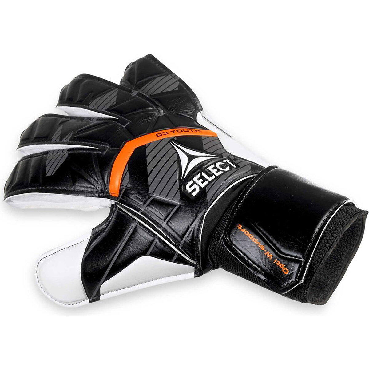 Select 03 V25 Torwarthandschuhe Kinder - Schwarz / Weiß Gr. 5 4/5