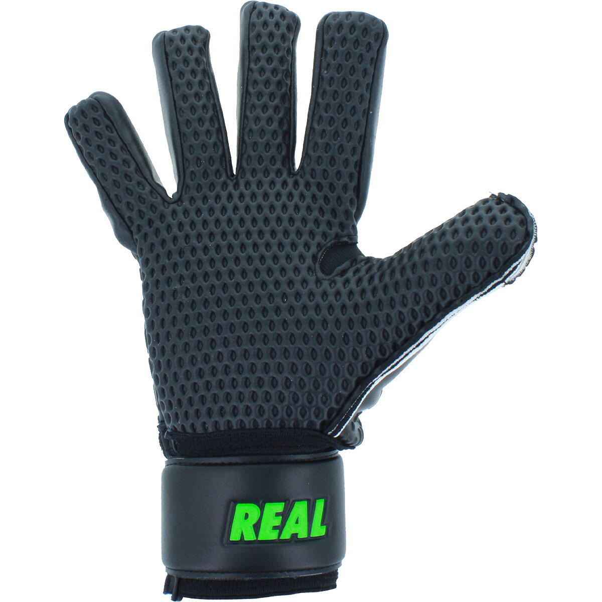 Gants de gardien - football - enfants - confort et adhérence - noir/vert fluo 2/3
