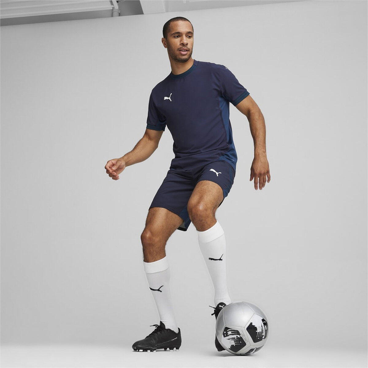 Puma Teamfinal Maillot Manches Courtes Hommes - Marine L 5/5