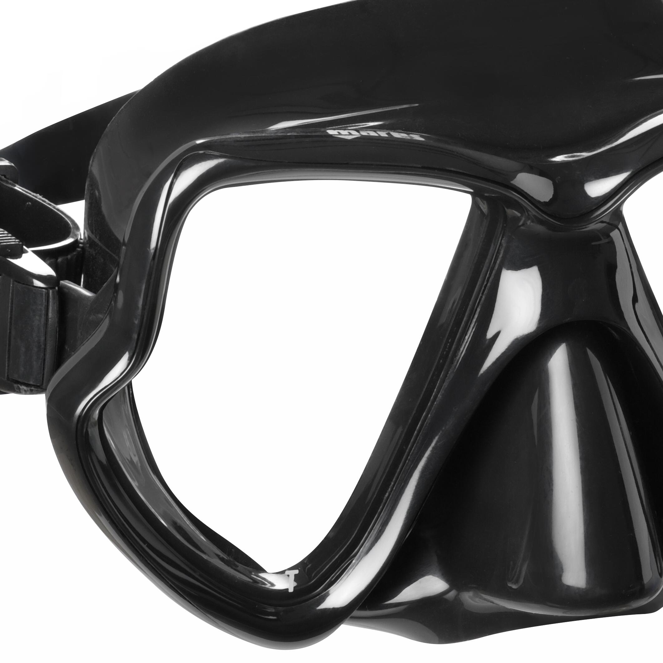 Masque Snorkeling Double Verre Wahoo Silicone Low Profile Boucles Rapides 2/2