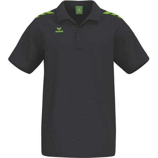 Erima Cmpt 3 Wings Polo Homme - Noir / Green Gecko
