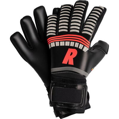 Real spyder 3.0 keepershandschoenen - zwart / wit / fluorood, maat 10