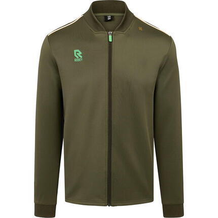 Veste d'entraînement - Football - Homme - Col zippé, manches longues - Vert/Kaki