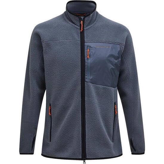 Veste polaire zippée Peak Performance homme - Mountain Mist