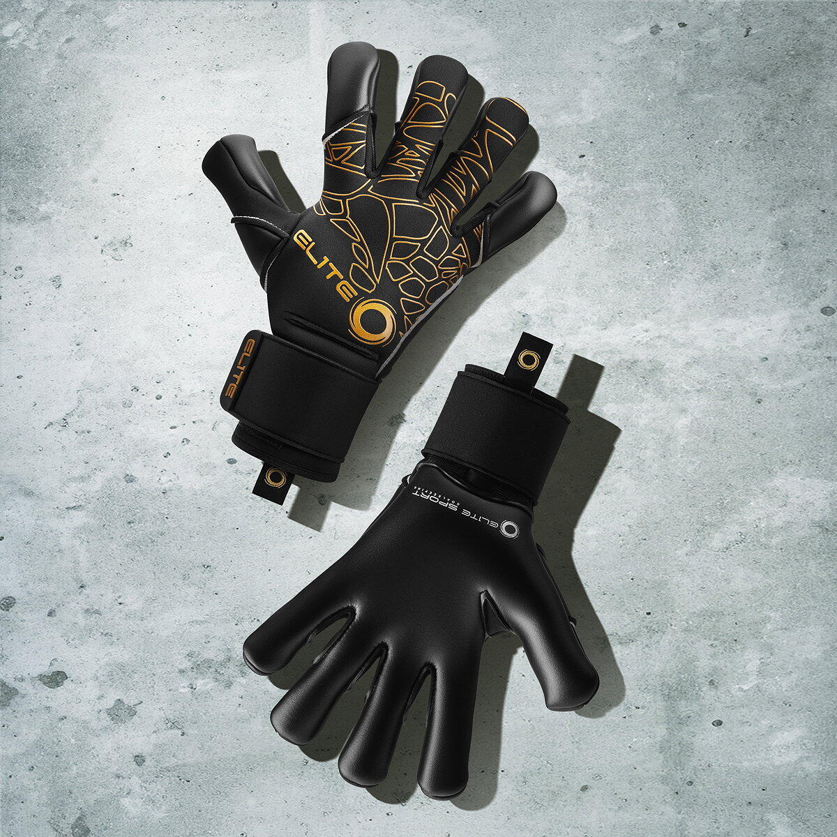 Elite Sport Nobre Art G - Gants de Gardien Exclusifs - Noir/Or - Taille 6 4/5