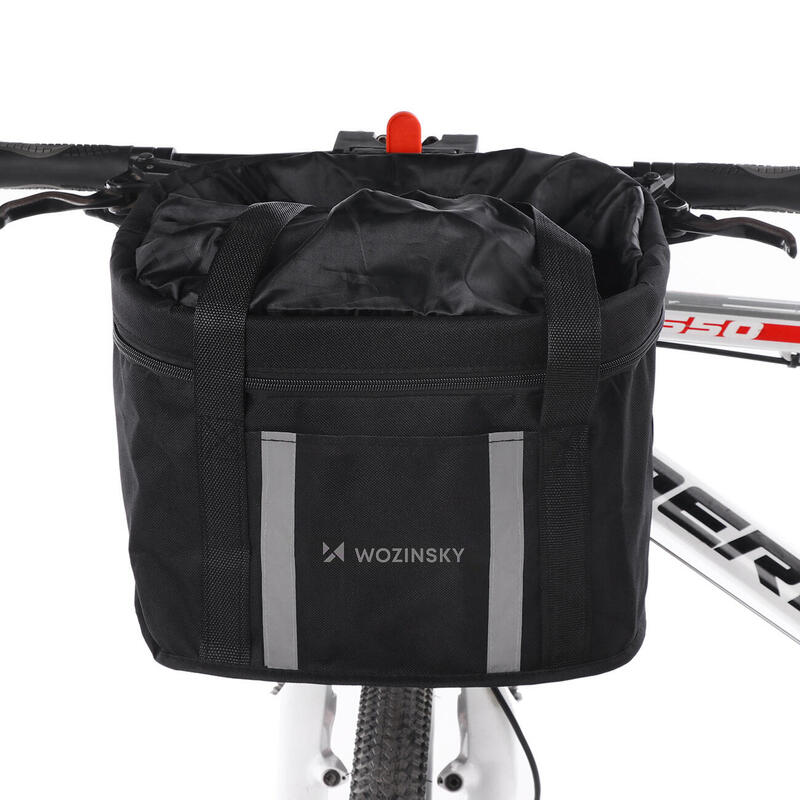 KOSZ NA ROWER 2w1 TORBA NA KIEROWNICĘ WODOODPORNA Z UCHWYTEM NA ZAKUPY