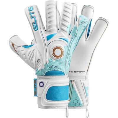 Elite sport orca keepershandschoenen - wit / hemelsblauw maat 11