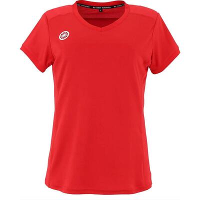 Sportshirt - multisport - dames - ademend, met mesh-inzet - kadiri - rood
