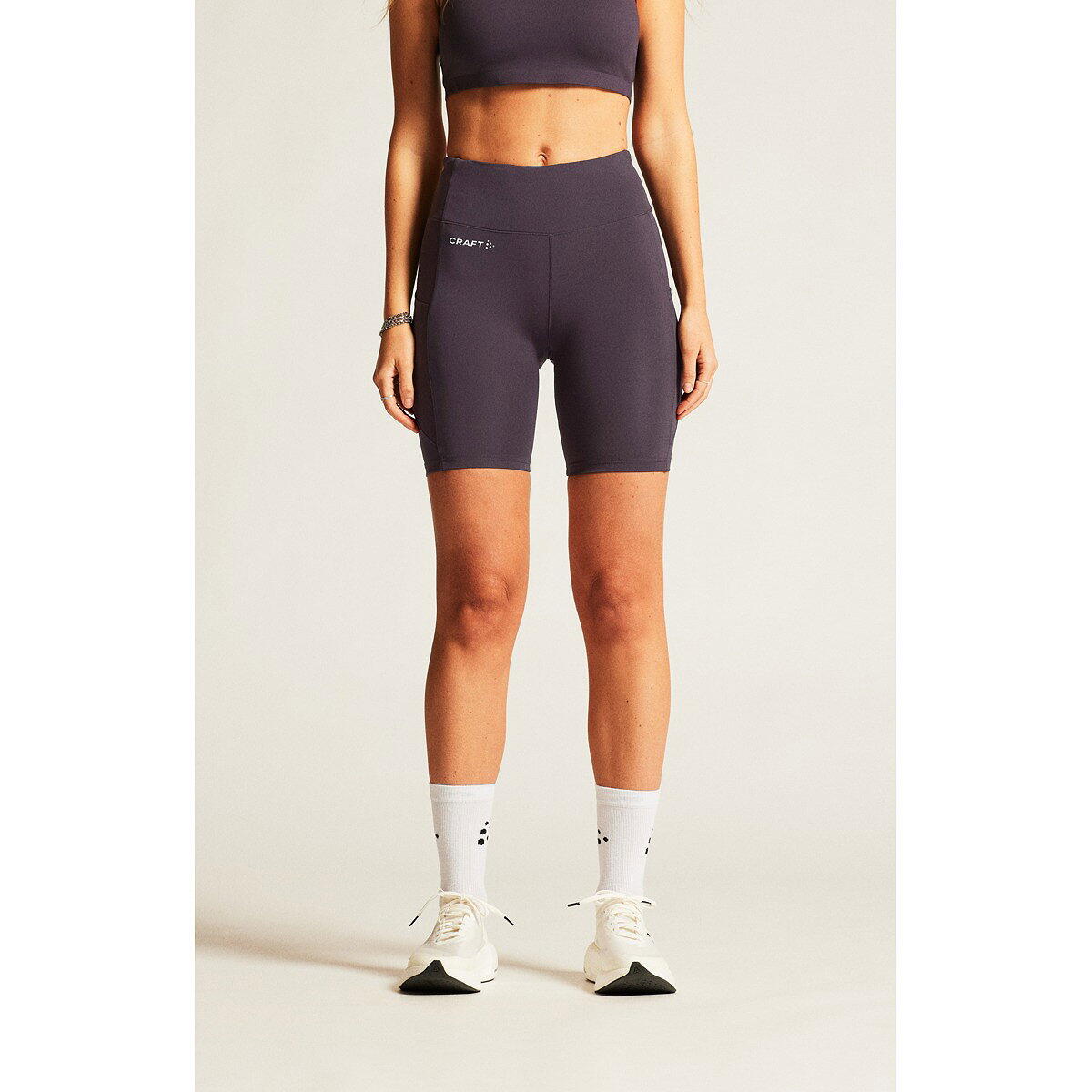 Craft Adv Essence Tights 2 Running Short Dames - Dk Plum. 5/5