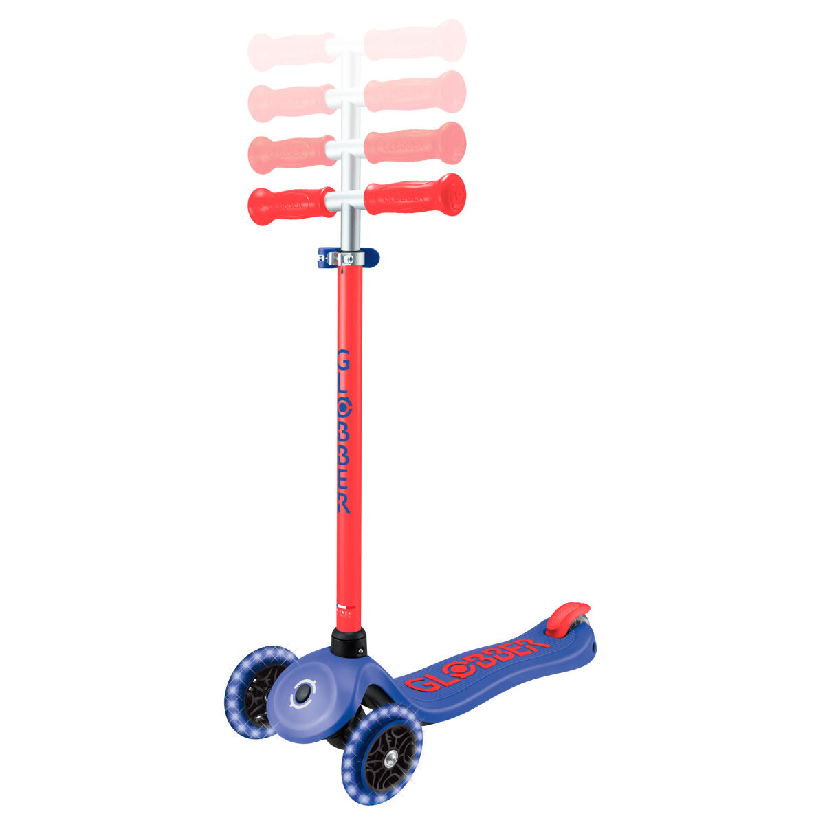 Trottinette 3 roues PRIMO PLUS LIGHTS NEON - Bleu marine 2/6
