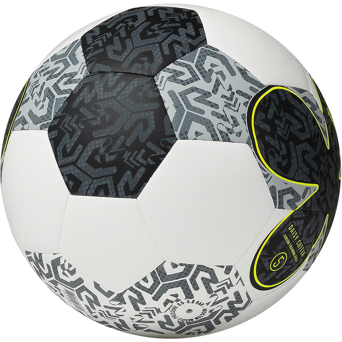 Robey Daisy Cutter 350 (Taille 5) Ballon d'entraînement - Blanc / Jaune Fluo 2/3