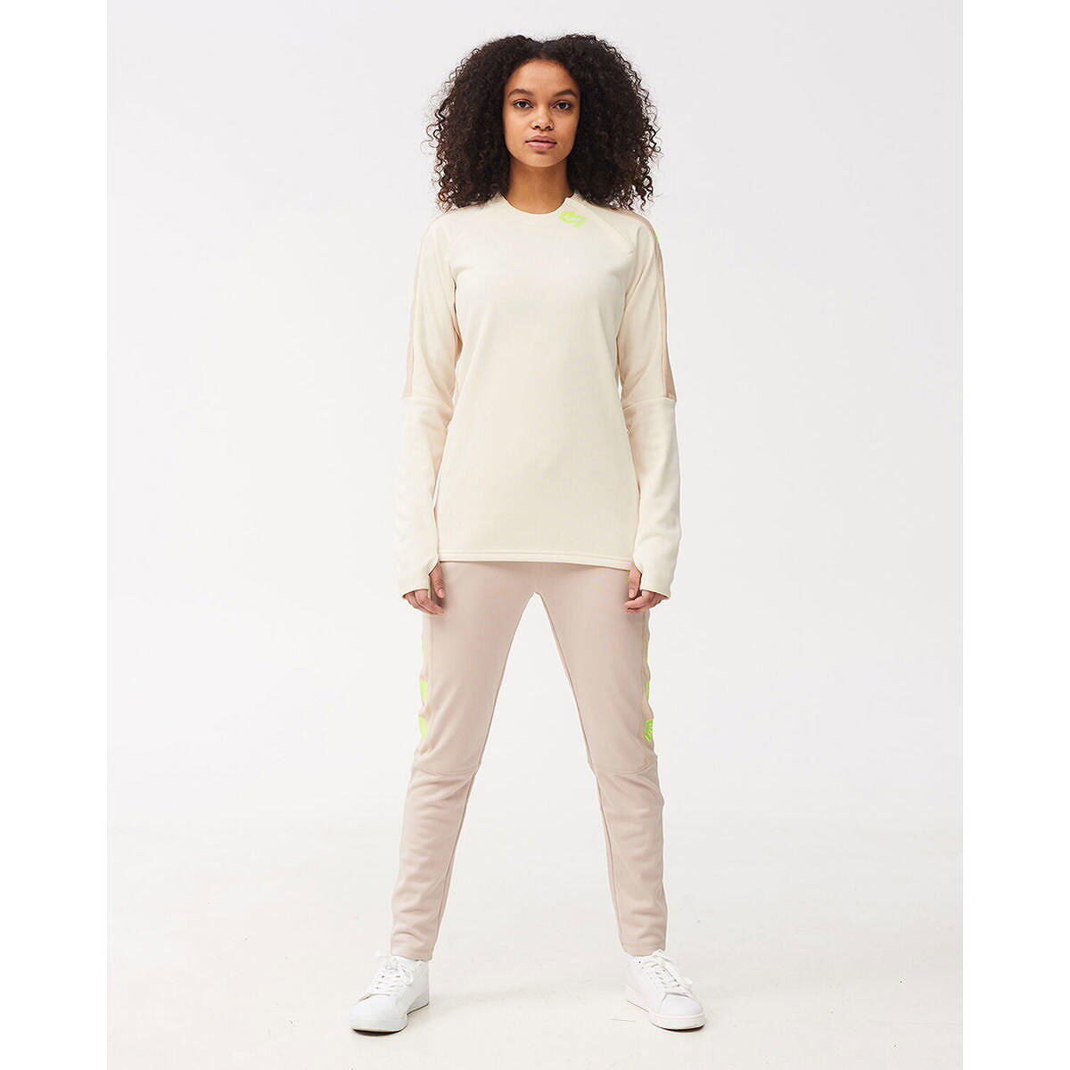 Robey Performance Pantalon d'entraînement Enfants - Sable / Jaune fluo 2/5
