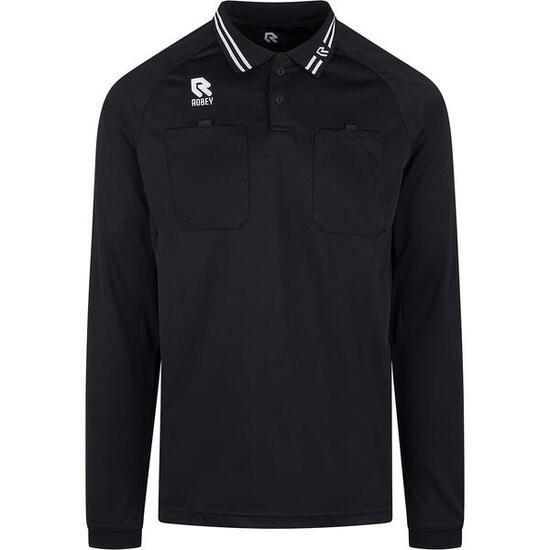 Robey Schiedsrichtertrikot Langarm Herren - Schwarz