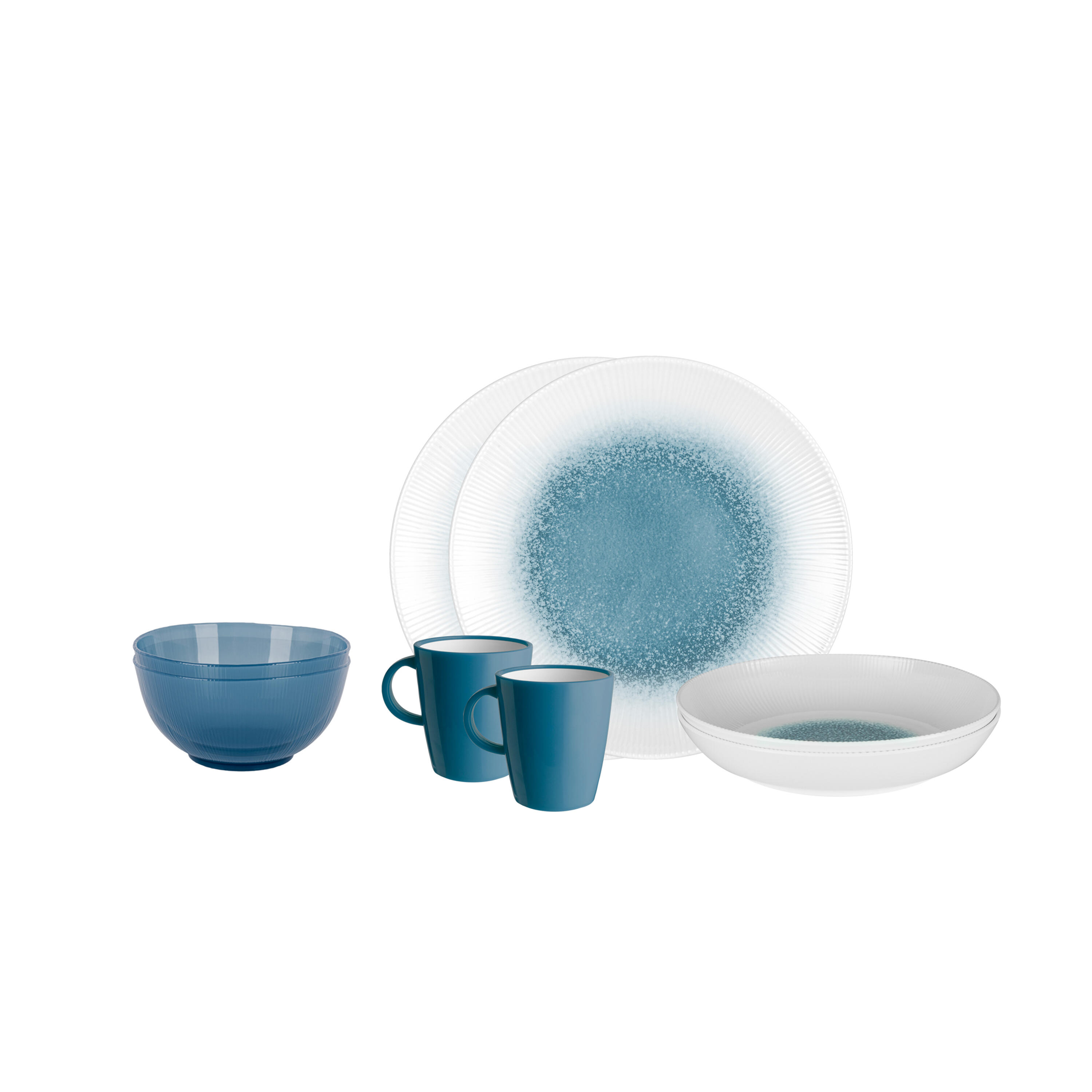 Brunner set de vajilla camping melamina 8 piezas meteore 2/6
