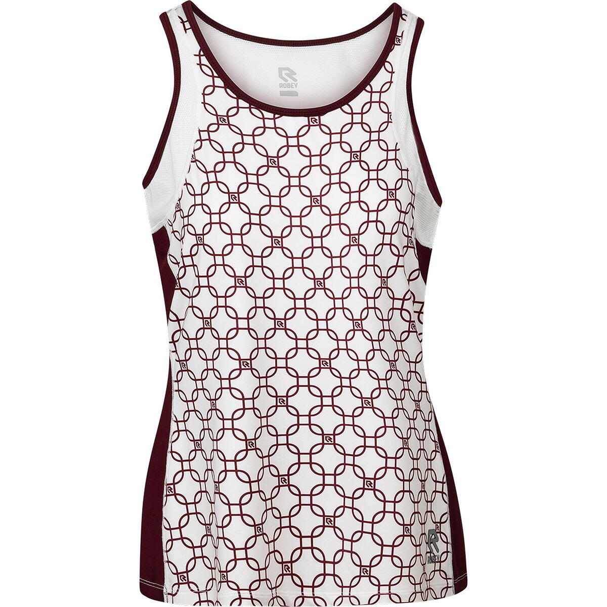 Robey Tennis Dropshot Débardeur Femme - Blanc / Bordeaux 2/5