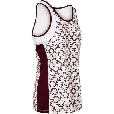 Robey tennis dropshot singlet dames - wit / bordeaux