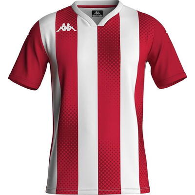 Kappa dugo shirt korte mouw heren - rood / wit - l